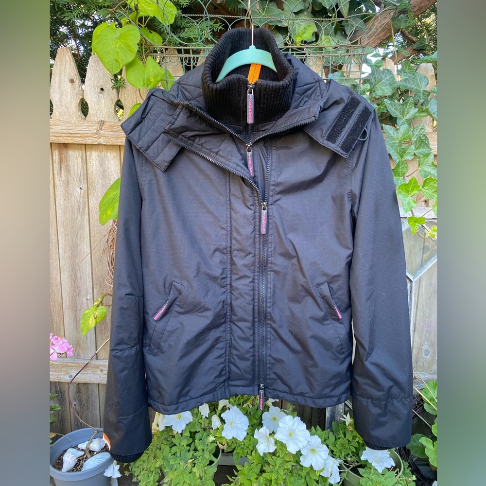 Superdry Black Ski & Snow Jacket - Picture 2 of 8